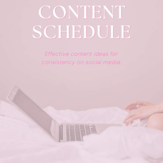 FREE content schedule